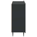 vidaXL Széf Fekete 89 x 34,5 x 82 cm Szerelt Fa