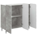 vidaXL Széf Betonszürke 89 x 34,5 x 82 cm Szerelt Fa