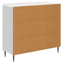 vidaXL Széf Magasfényű Fehér 89 x 34,5 x 82 cm Szerelt Fa