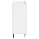 vidaXL Széf Magasfényű Fehér 89 x 34,5 x 82 cm Szerelt Fa