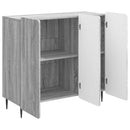 vidaXL Széf Szürke Sonoma 89 x 34,5 x 82 cm Szerelt Fa
