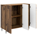 vidaXL Széf Antik Fa 89 x 34,5 x 82 cm Szerelt Fa