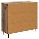 vidaXL Széf Antik Fa 89 x 34,5 x 82 cm Szerelt Fa