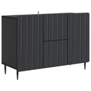 vidaXL Széf fiókkal Fekete 89 x 34,5 x 62 cm Szerelt Fa