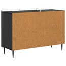 vidaXL Széf fiókkal Fekete 89 x 34,5 x 62 cm Szerelt Fa