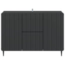 vidaXL Széf fiókkal Fekete 89 x 34,5 x 62 cm Szerelt Fa