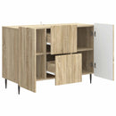 vidaXL Széf fiókkal Sonoma Tölgy 89 x 34,5 x 62 cm Szerelt Fa
