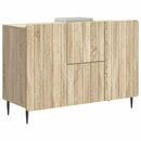 vidaXL Széf fiókkal Sonoma Tölgy 89 x 34,5 x 62 cm Szerelt Fa