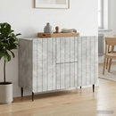 vidaXL Széf fiókkal Betonszürke 89 x 34,5 x 62 cm Szerelt Fa