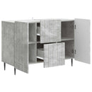 vidaXL Széf fiókkal Betonszürke 89 x 34,5 x 62 cm Szerelt Fa
