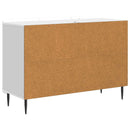 vidaXL Széf fiókkal Magasfényű Fehér 89 x 34,5 x 62 cm Szerelt Fa