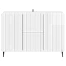 vidaXL Széf fiókkal Magasfényű Fehér 89 x 34,5 x 62 cm Szerelt Fa