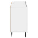 vidaXL Széf fiókkal Magasfényű Fehér 89 x 34,5 x 62 cm Szerelt Fa