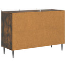 vidaXL Széf fiókkal Füstös Tölgy 89 x 34,5 x 62 cm Szerelt Fa