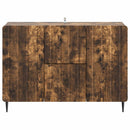 vidaXL Széf fiókkal Füstös Tölgy 89 x 34,5 x 62 cm Szerelt Fa