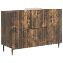 vidaXL Széf fiókkal Füstös Tölgy 89 x 34,5 x 62 cm Szerelt Fa