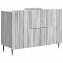 vidaXL Széf fiókkal Szürke Sonoma 89 x 34,5 x 62 cm Szerelt Fa