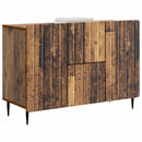 vidaXL Széf fiókkal Antik Fa 89 x 34,5 x 62 cm Szerelt Fa