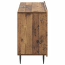 vidaXL Széf fiókkal Antik Fa 89 x 34,5 x 62 cm Szerelt Fa