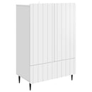vidaXL Széf Fehér 66 x 34,5 x 97 cm Szerelt Fa