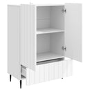 vidaXL Széf Fehér 66 x 34,5 x 97 cm Szerelt Fa
