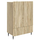 vidaXL Széf fiókkal Sonoma Tölgy 66 x 34,5 x 97 cm Szerelt Fa