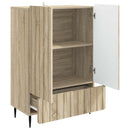 vidaXL Széf fiókkal Sonoma Tölgy 66 x 34,5 x 97 cm Szerelt Fa