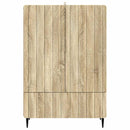 vidaXL Széf fiókkal Sonoma Tölgy 66 x 34,5 x 97 cm Szerelt Fa
