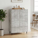 vidaXL Széf fiókkal Betonszürke 66 x 34,5 x 97 cm Szerelt Fa