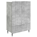 vidaXL Széf fiókkal Betonszürke 66 x 34,5 x 97 cm Szerelt Fa