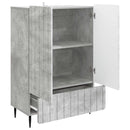 vidaXL Széf fiókkal Betonszürke 66 x 34,5 x 97 cm Szerelt Fa