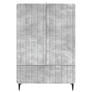 vidaXL Széf fiókkal Betonszürke 66 x 34,5 x 97 cm Szerelt Fa