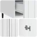 vidaXL Széf fiókkal Magasfényű Fehér 66 x 34,5 x 97 cm Szerelt Fa