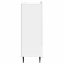 vidaXL Széf fiókkal Magasfényű Fehér 66 x 34,5 x 97 cm Szerelt Fa