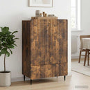 vidaXL Széf Füstös Tölgy 66 x 34,5 x 97 cm Szerelt Fa