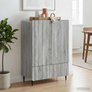 vidaXL Széf Szürke Sonoma 66 x 34,5 x 97 cm Szerelt Fa