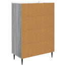vidaXL Széf Szürke Sonoma 66 x 34,5 x 97 cm Szerelt Fa