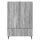 vidaXL Széf Szürke Sonoma 66 x 34,5 x 97 cm Szerelt Fa
