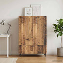vidaXL Széf fiókkal Antik Fa 66 x 34,5 x 97 cm Szerelt Fa