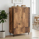 vidaXL Széf fiókkal Antik Fa 66 x 34,5 x 97 cm Szerelt Fa