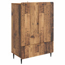 vidaXL Széf fiókkal Antik Fa 66 x 34,5 x 97 cm Szerelt Fa