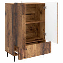 vidaXL Széf fiókkal Antik Fa 66 x 34,5 x 97 cm Szerelt Fa