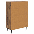 vidaXL Széf fiókkal Antik Fa 66 x 34,5 x 97 cm Szerelt Fa