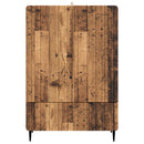 vidaXL Széf fiókkal Antik Fa 66 x 34,5 x 97 cm Szerelt Fa