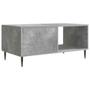 vidaXL Dohányzóasztal Betonszürke 90 x 50 x 40 cm Szerelt Fa