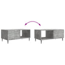 vidaXL Dohányzóasztal Betonszürke 90 x 50 x 40 cm Szerelt Fa