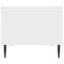 vidaXL Dohányzóasztal Magasfényű Fehér 90 x 50 x 40 cm Szerelt Fa