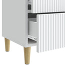 vidaXL Éjjeliszekrény 2 db Fehér 43 x 34,5 x 48 cm Szerelt Fa