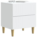 vidaXL Éjjeliszekrény 2 db Fehér 43 x 34,5 x 48 cm Szerelt Fa