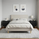 vidaXL Éjjeliszekrény 2 pcs Fekete 43 x 34,5 x 48 cm Szerelt Fa